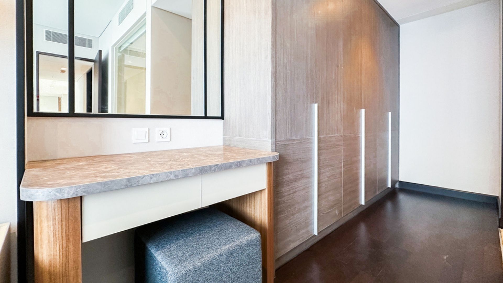 Casa Domaine-2BR-Vanity Area and Wooden Closet