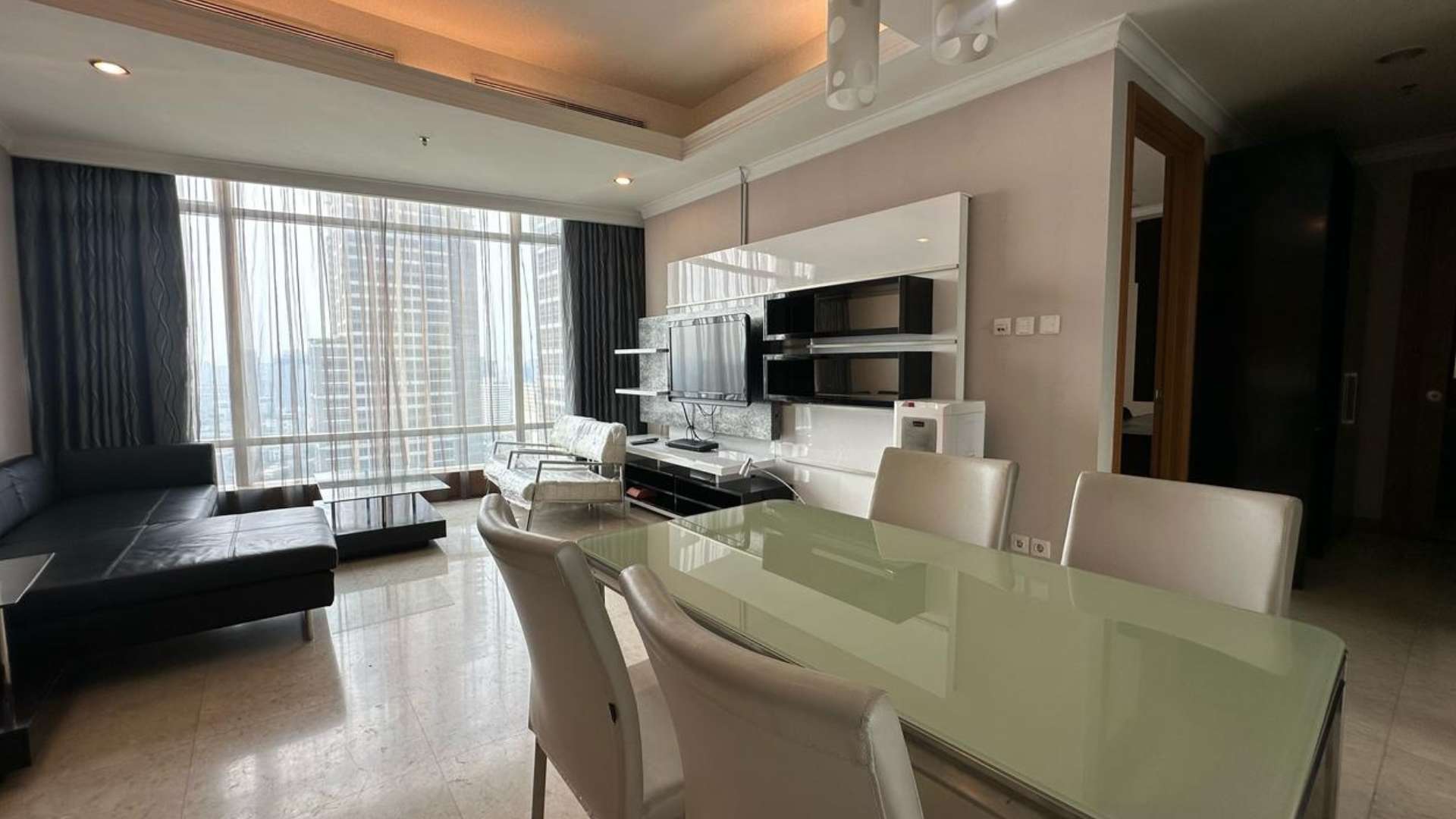 Kempinski Private Residence-2BR-Dining Area and Living Room