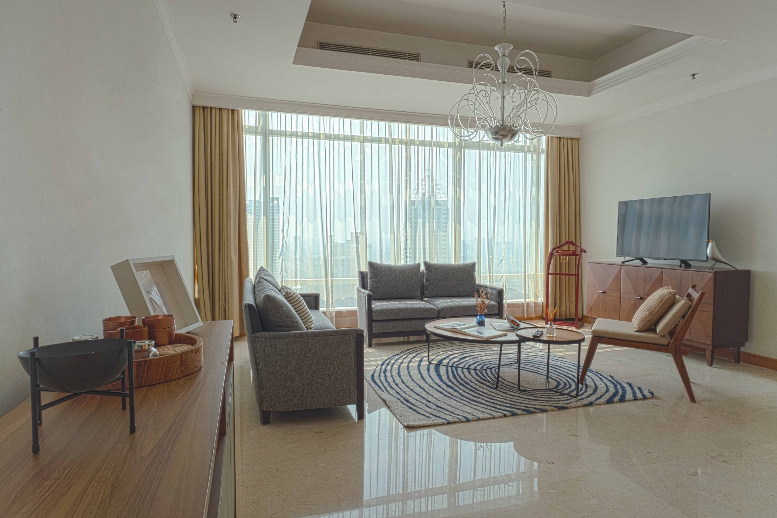 Kempinski Private Residence-2BR-Living room
