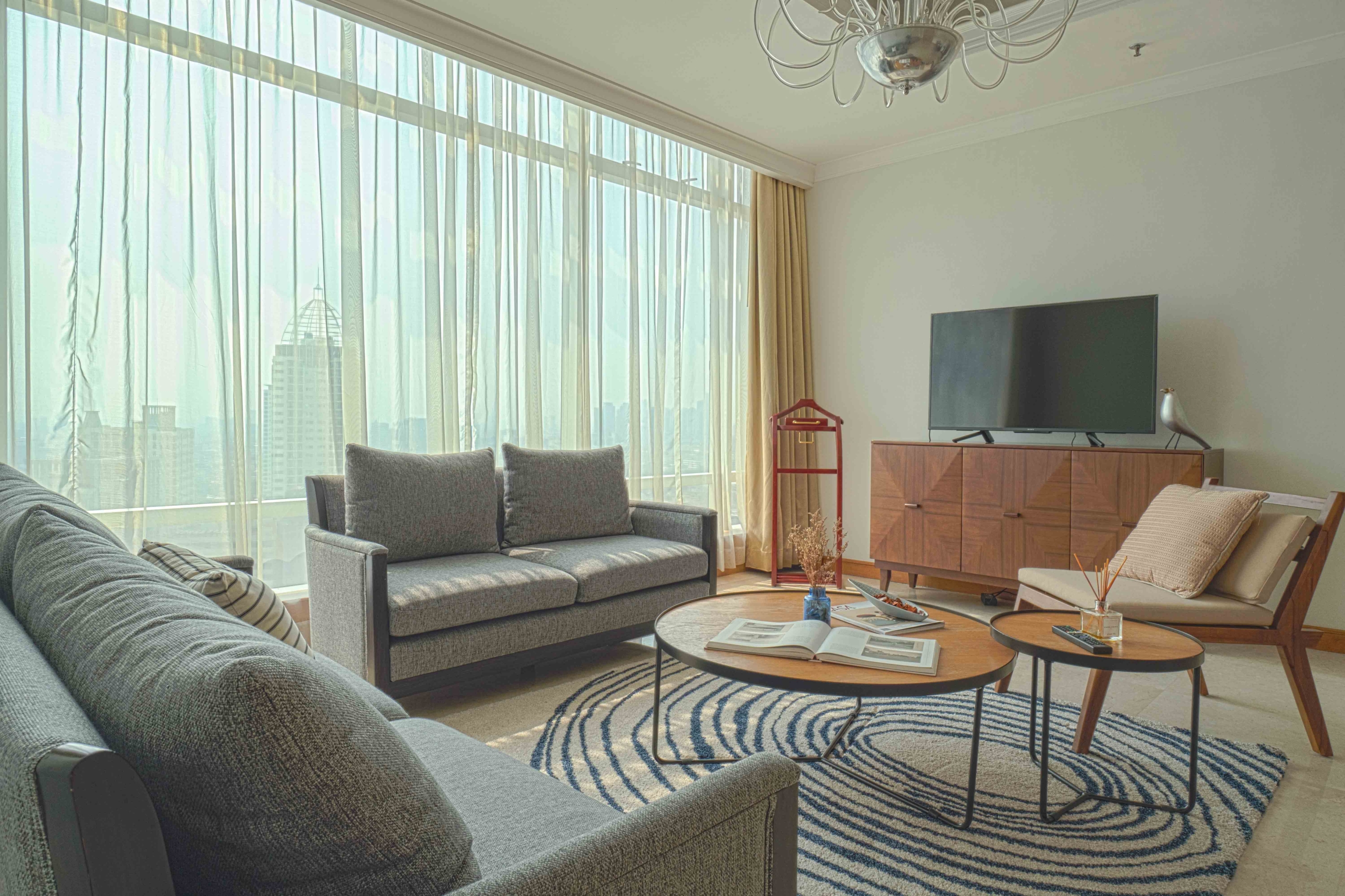 Kempinski Private Residence-2BR-Living room design