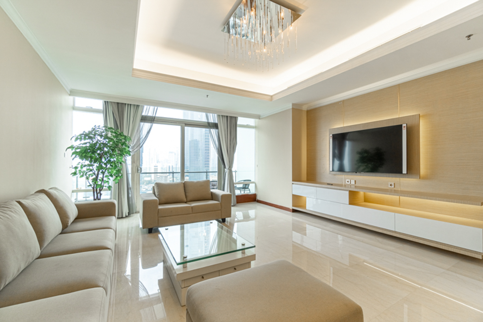 Kempinski Private Residence-2BR-Living room interior