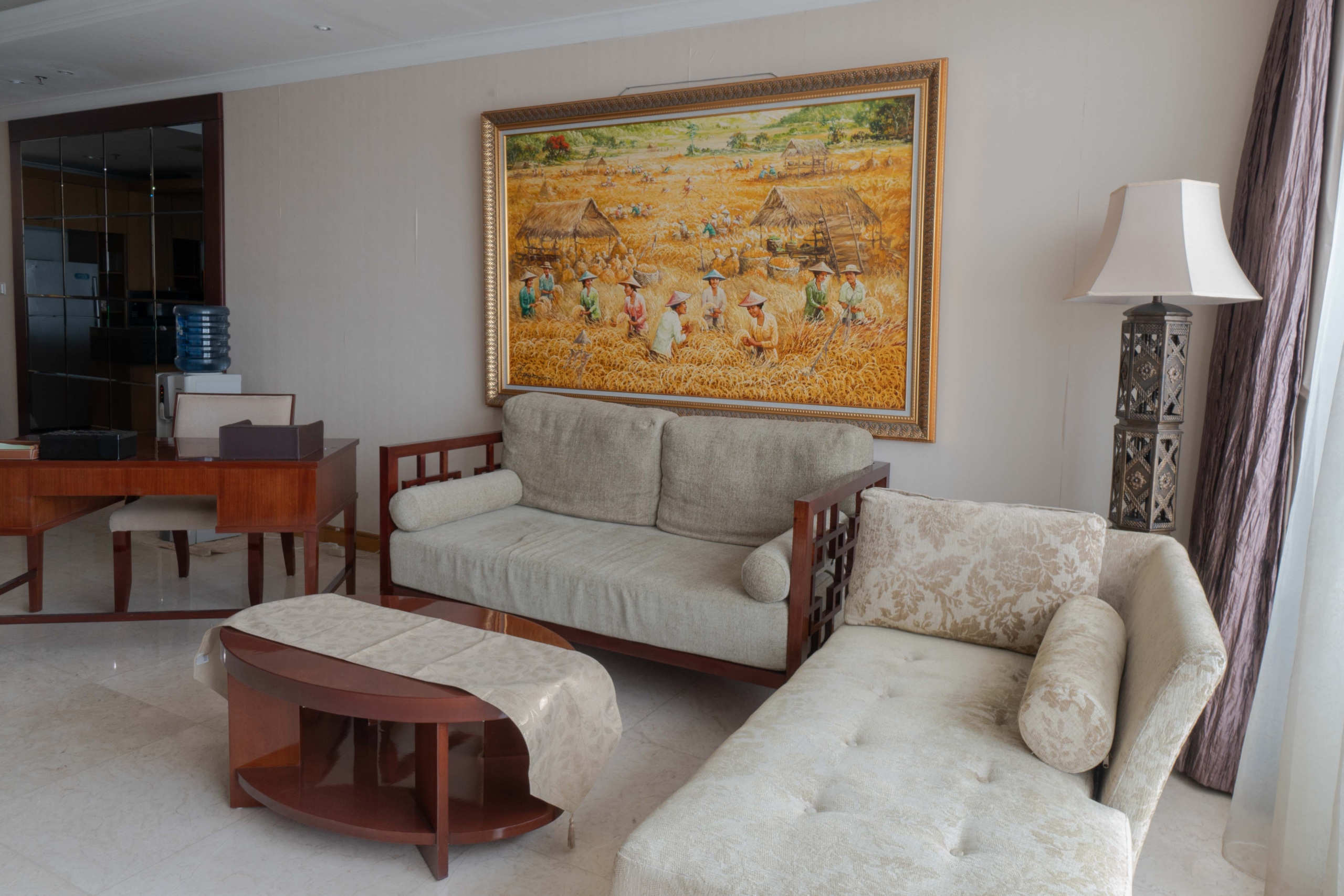 Kempinski Private Residence-2BR-Living room sofa