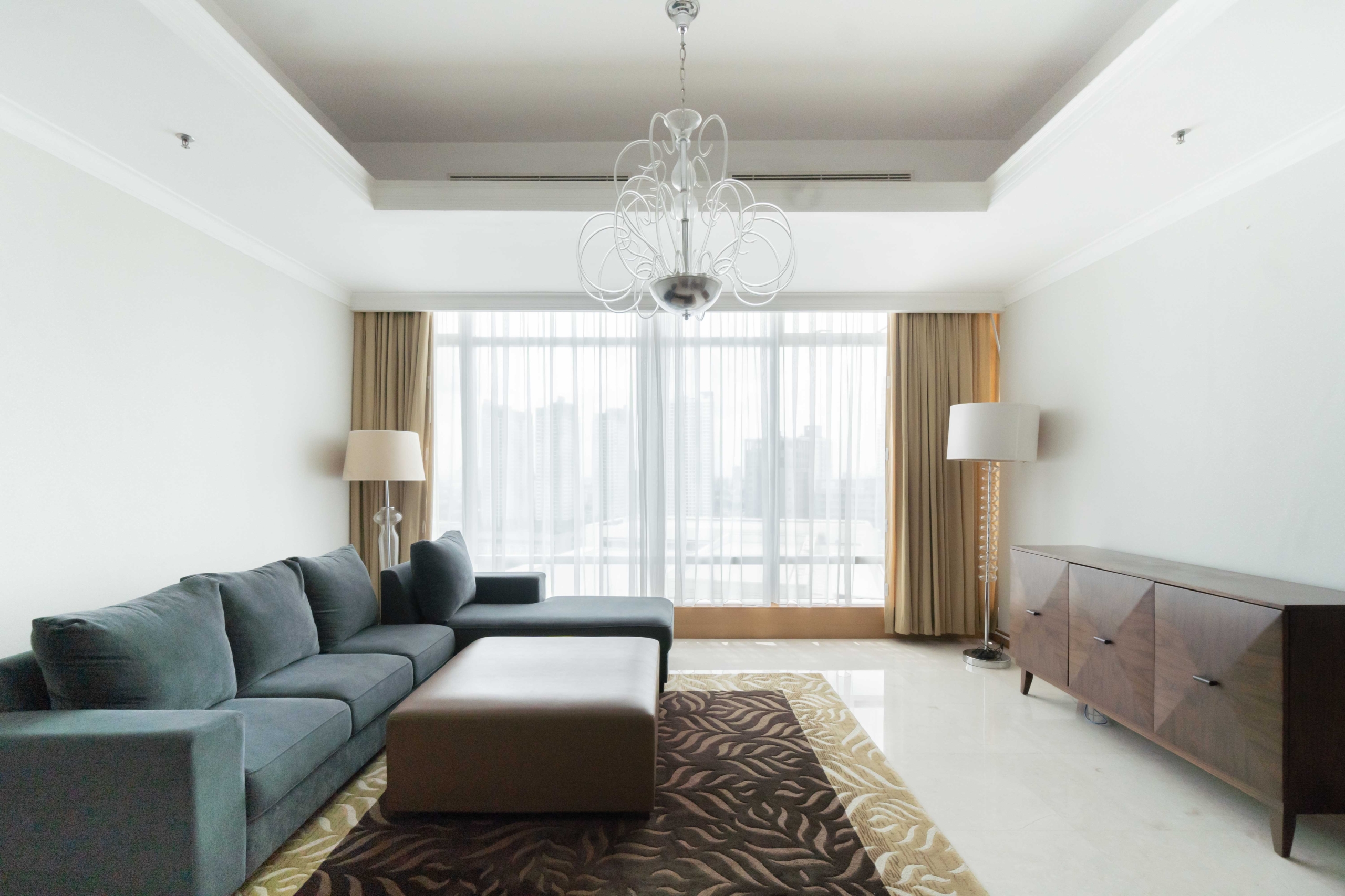 Kempinski Private Residence-2BR-Living room view