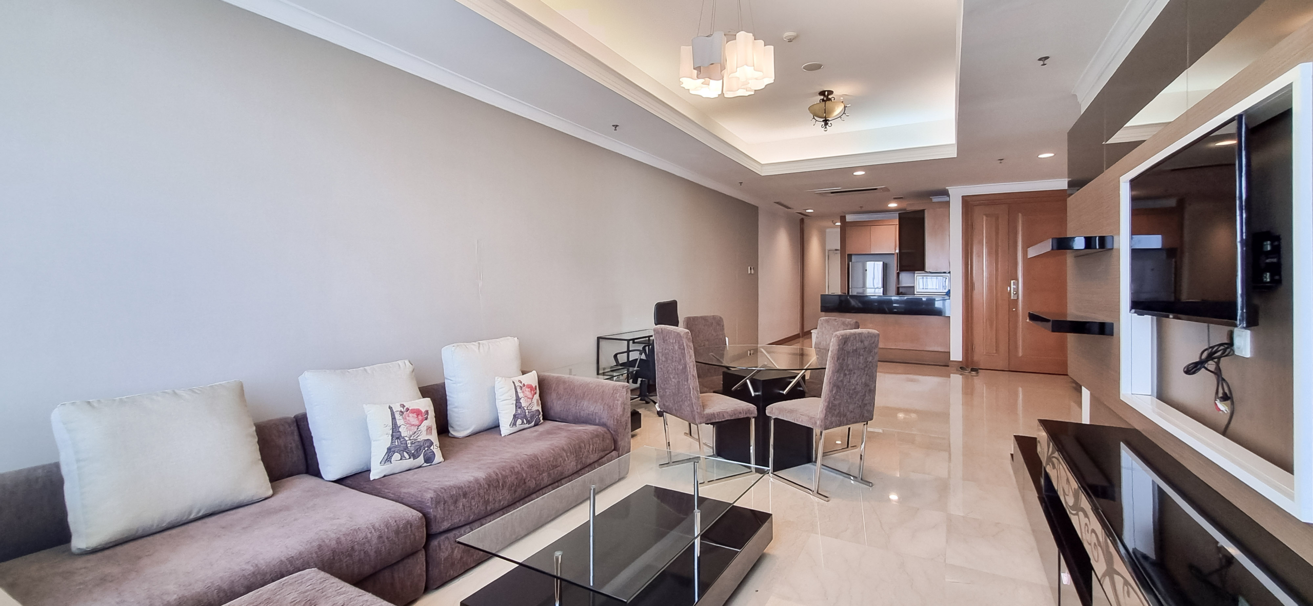 Kempinski Private Residence-2BR-Spacious Living Room