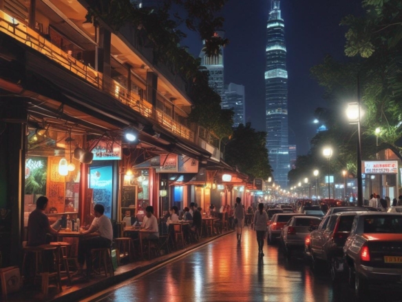 Jakarta city nightlife