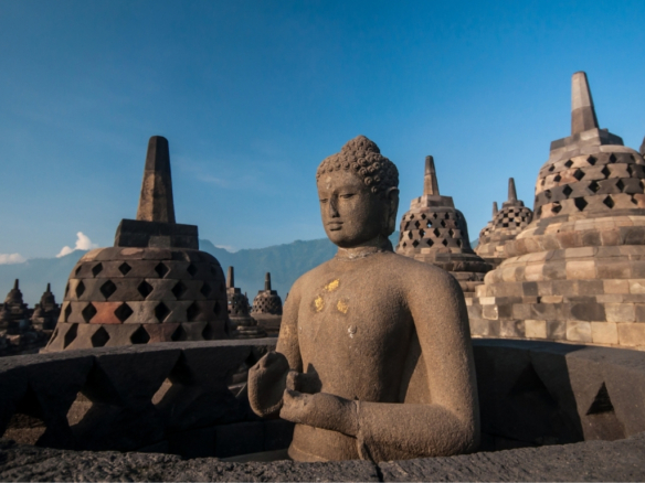 exploring borobudur