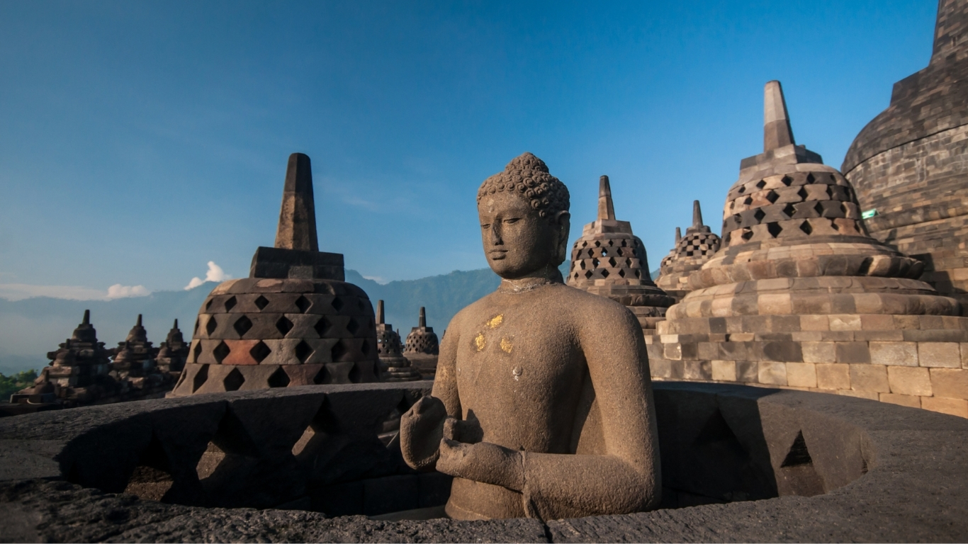 exploring borobudur
