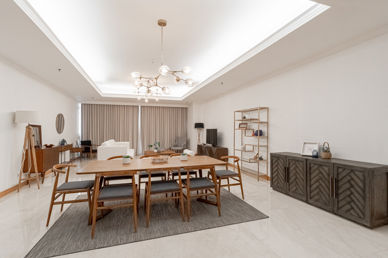 Kempinski Private Residence-2BR-Dining and living room