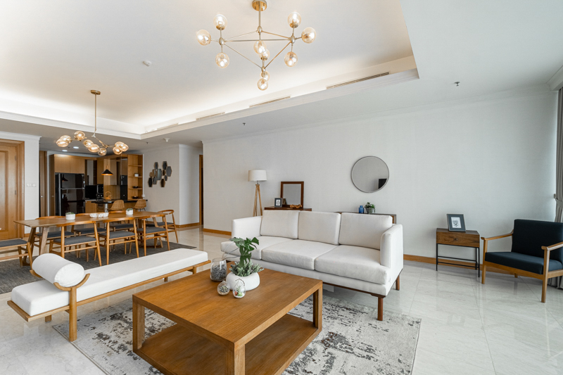 Kempinski Private Residence-2BR-Living and Dining room Kempinski Private Residence-2BR-Living and Dining room