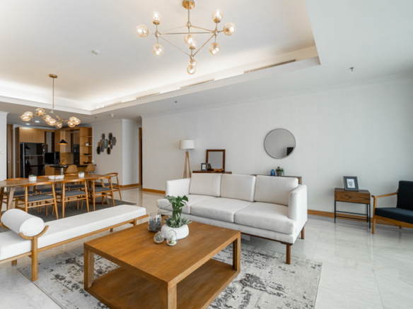 Kempinski Private Residence-2BR-Living and Dining room