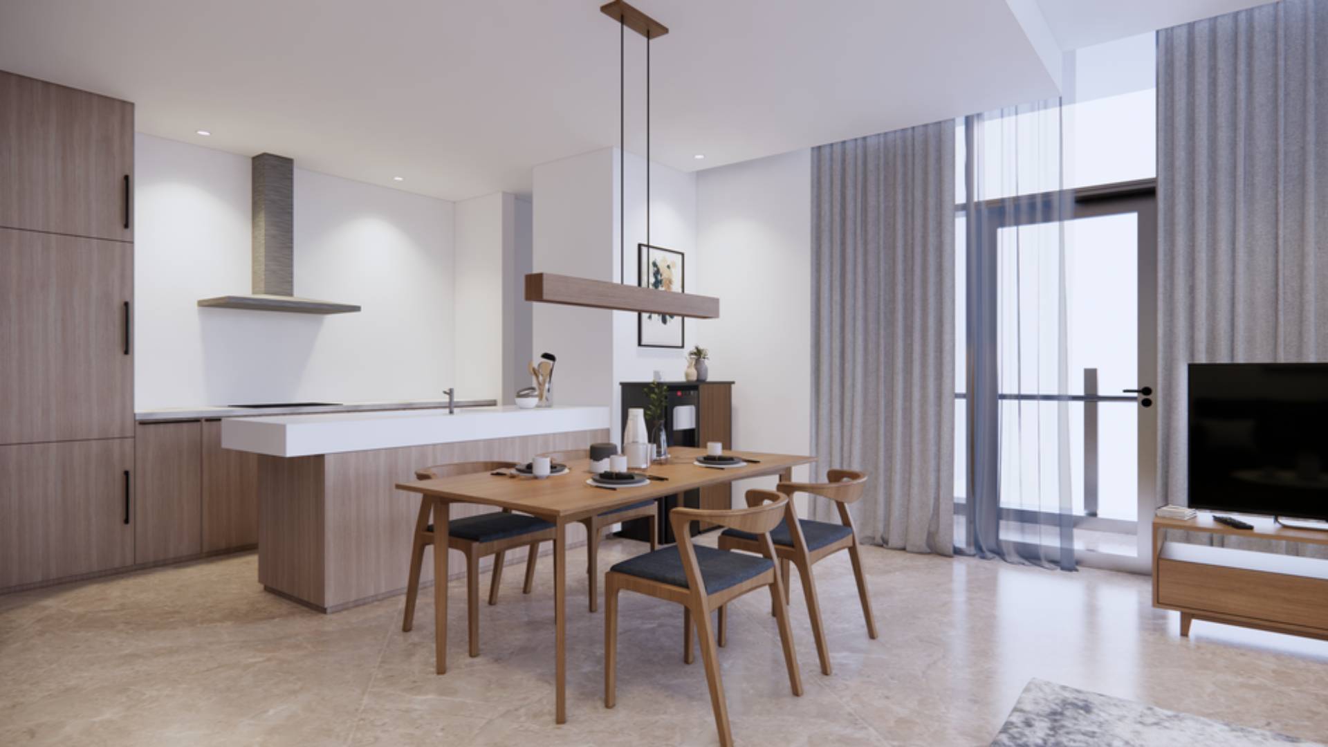 VERDE TWO-TERRAVERDE-2BR-LIVING, DINING, AND KITCHEN AREA