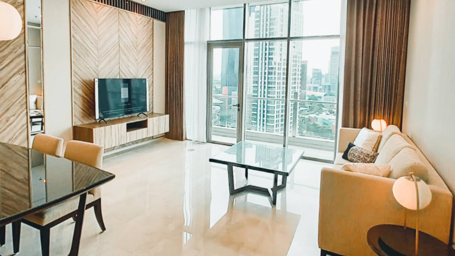 VERDE TWO-TERRAVERDE-2BR-LIVING & DINING AREA WITH BALCON VERDE TWO-TERRAVERDE-2BR-LIVING & DINING AREA WITH BALCON