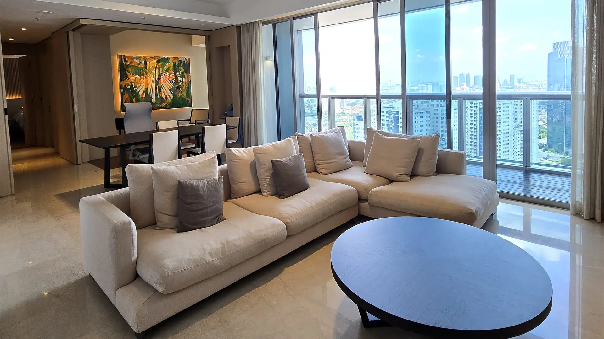Anandamaya Residence-3BR-Living & Dining Area