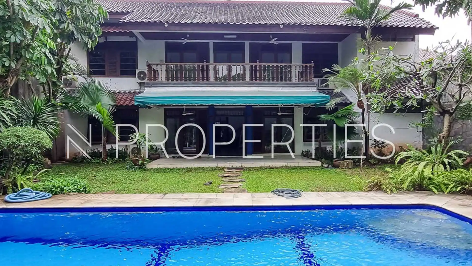 Bungur no.18-5BR-Backyard and Swimming Pool