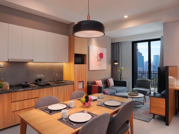 Citadines-2BR-Dining & Kitchen Area