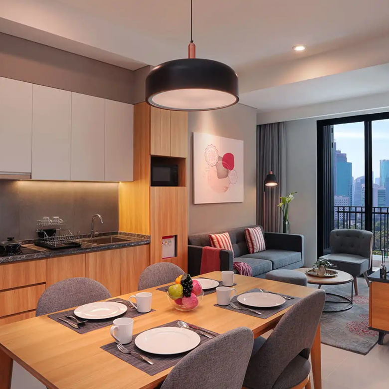 Citadines-2BR-Dining & Kitchen Area