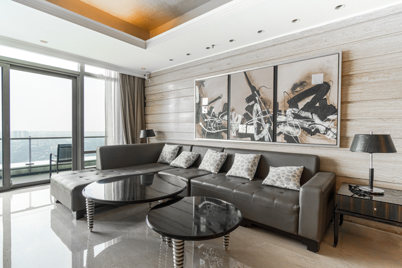 Kempinski Private Residence-2BR-Living room sofa Kempinski Private Residence-2BR-Living room sofa