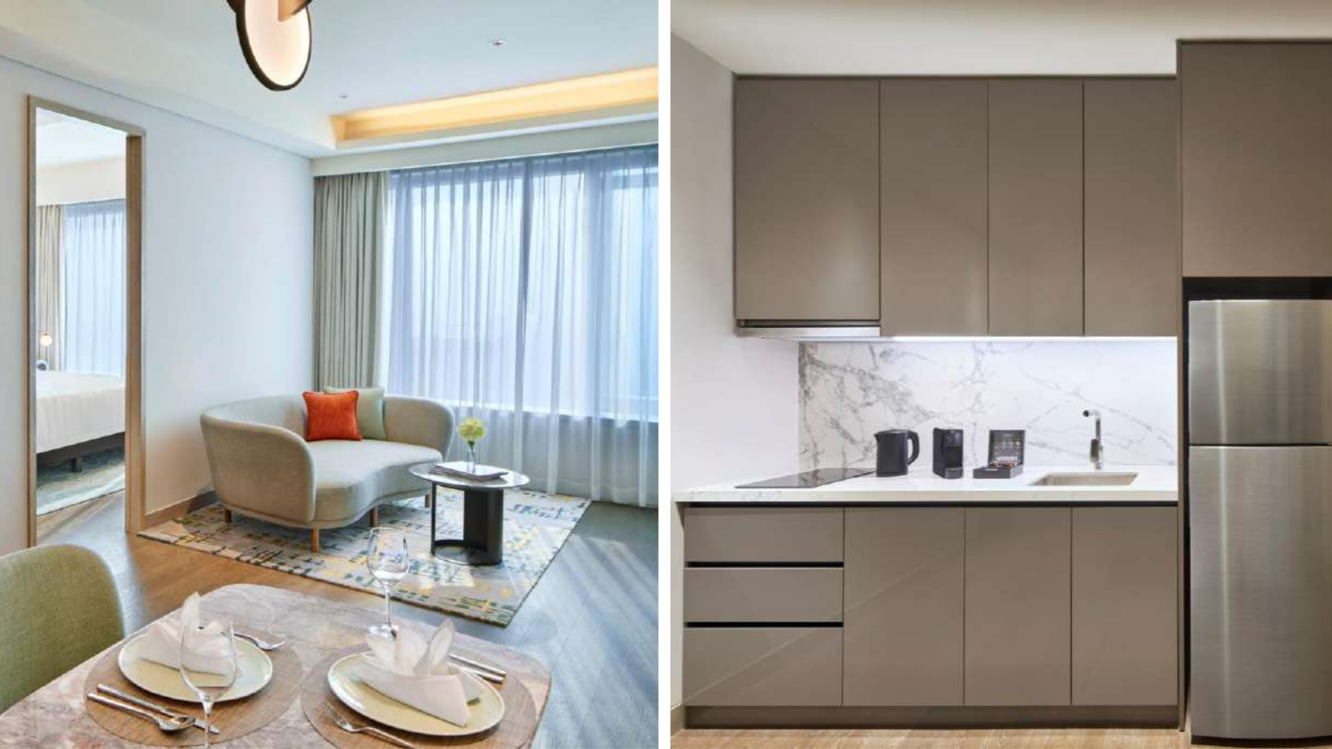 Park Royal-1BR-Dining, Living & Kitchen Area
