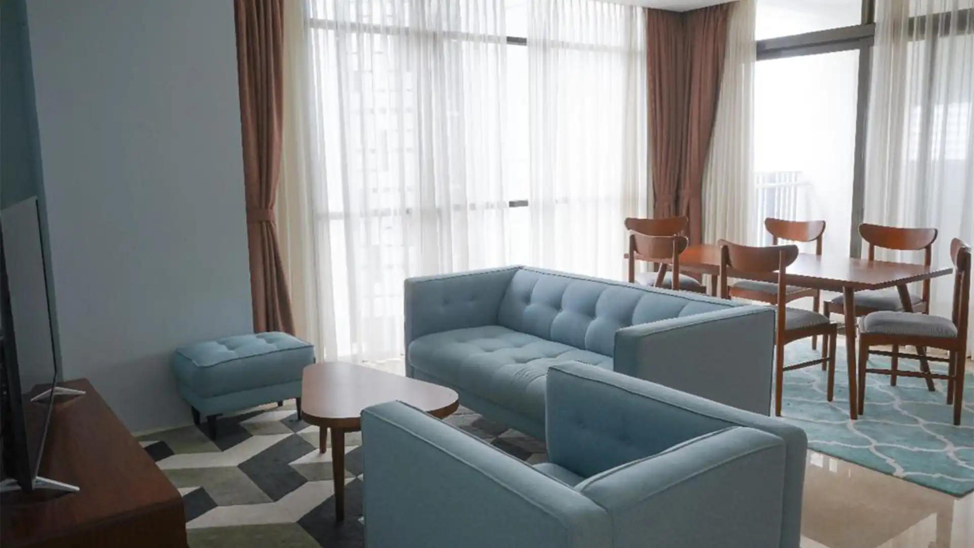 Senopati Suites-2BR-Living & Dining Area
