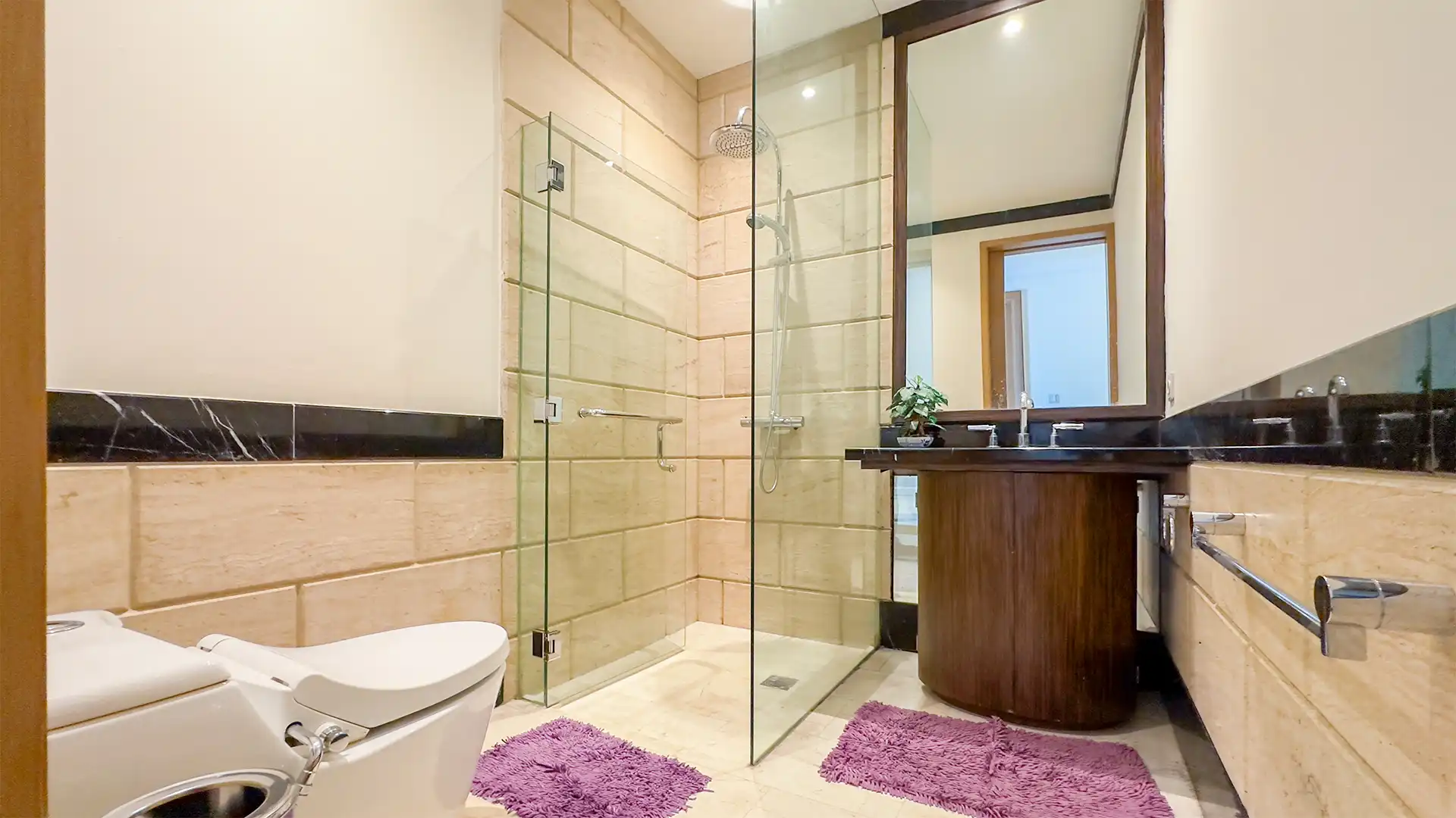 KEMPINSKI-2BR-BATHROOM 2 Well-Located 2BR Residence – Kempinski Private Residence