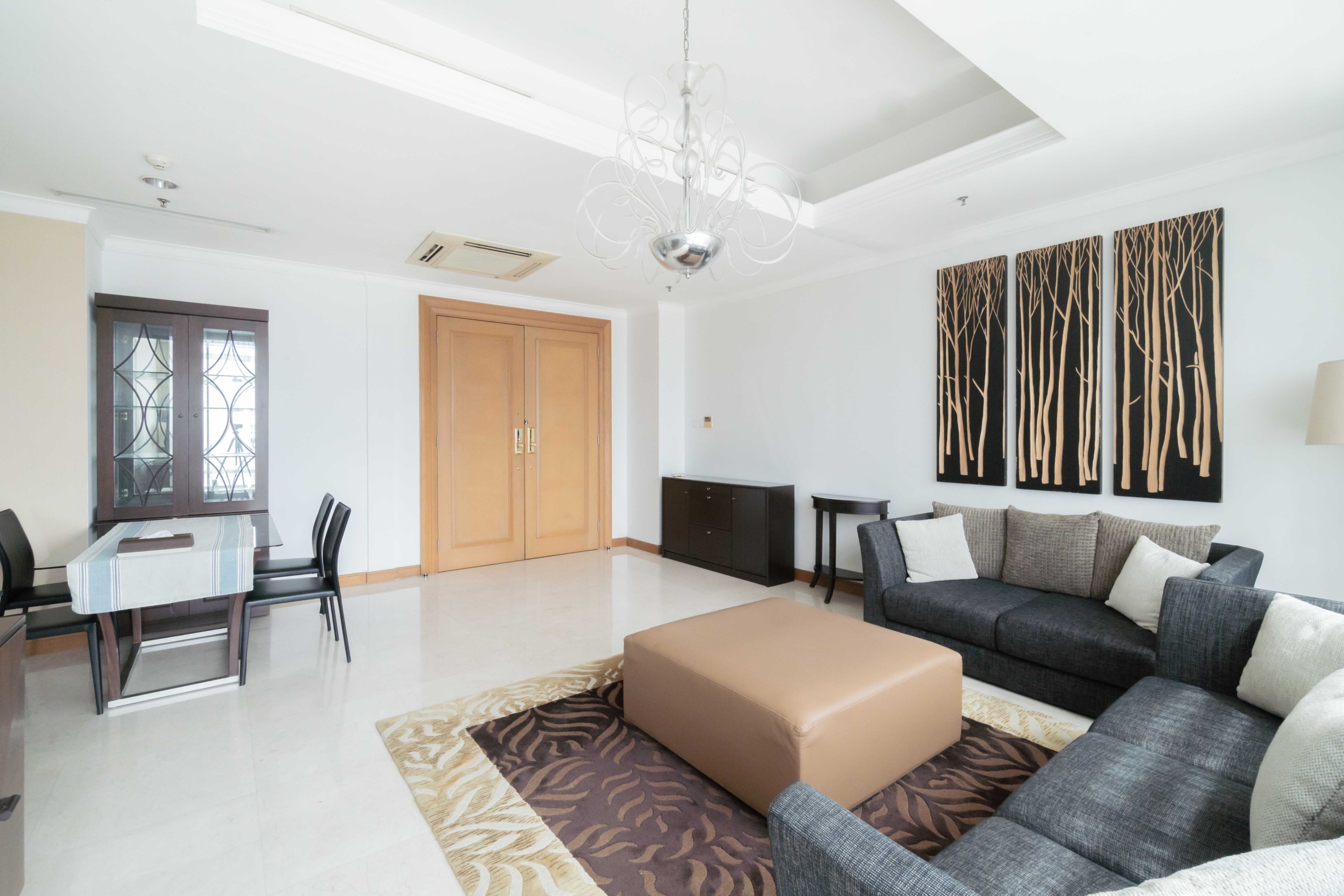 Kempinski Private Residence-2BR-Living Room Area Efficient 2BR Apartment – Kempinski Private Residence