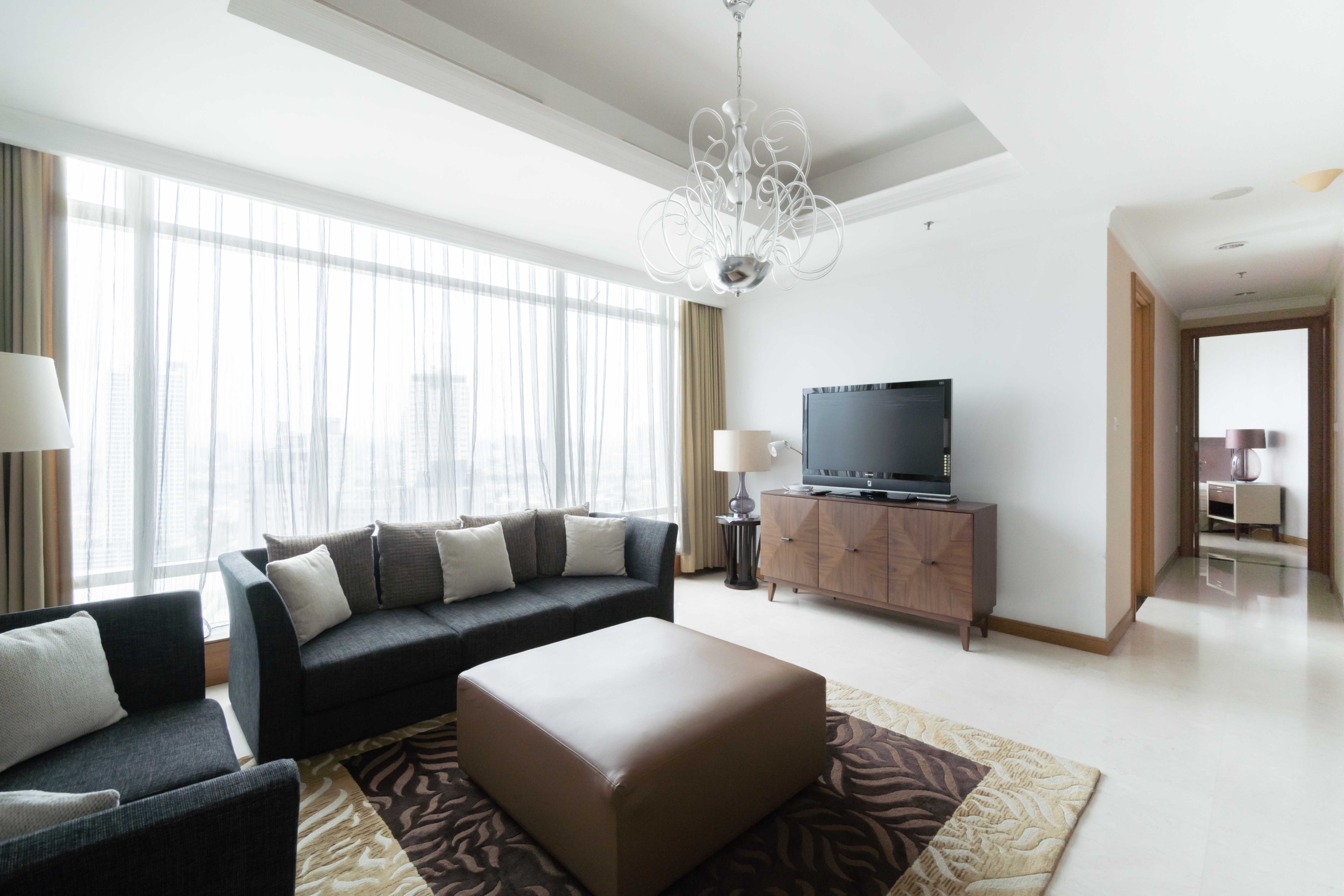 Kempinski Private Residence-2BR-View Livingroom Efficient 2BR Apartment – Kempinski Private Residence