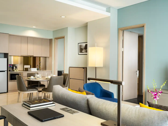 MANGKULUHUR-1BR-Living, dining & kitchen area