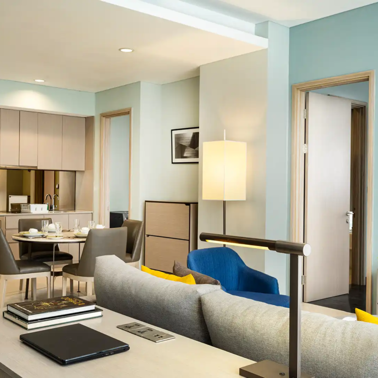 MANGKULUHUR-1BR-Living, dining & kitchen area