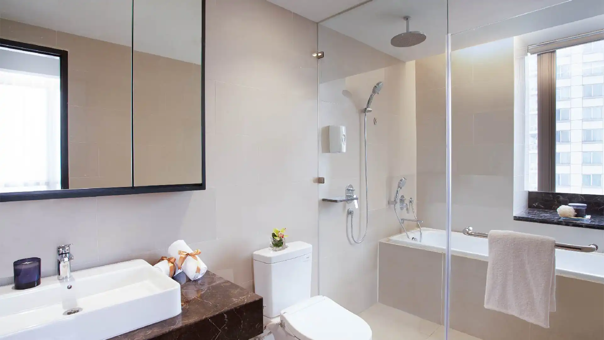Somerset Sudirman-1BR-Bathroom another angle Comfortable Serviced Apartment at Somerset Sudirman