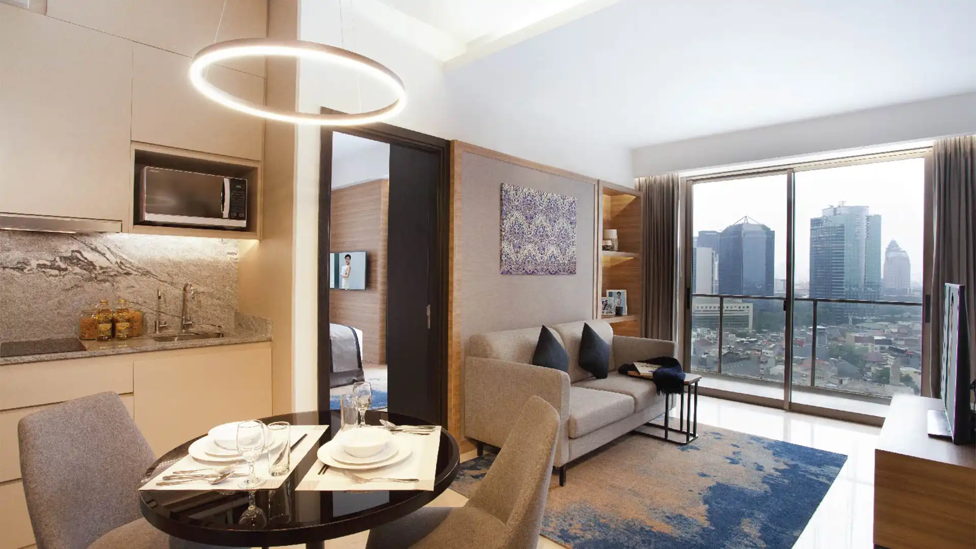 Somerset Sudirman-1BR-Dining & Living Area Somerset Sudirman-1BR-Dining & Living Area
