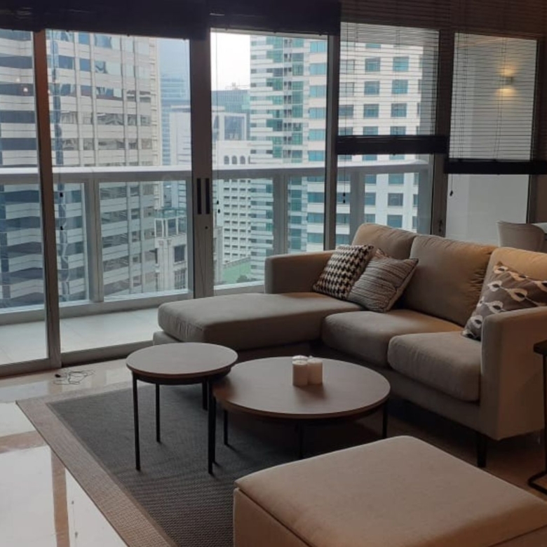 Anandamaya-2BR-Living Area with Balcony