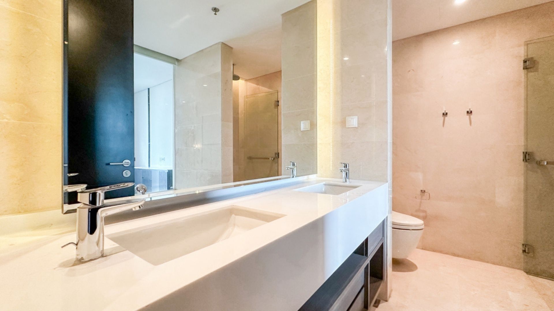 Casa Domaine-2BR-Double Sink with Mirror in Bathroom Modern 2BR Residence for Expat Living in Jakarta CBD at Casa Domaine