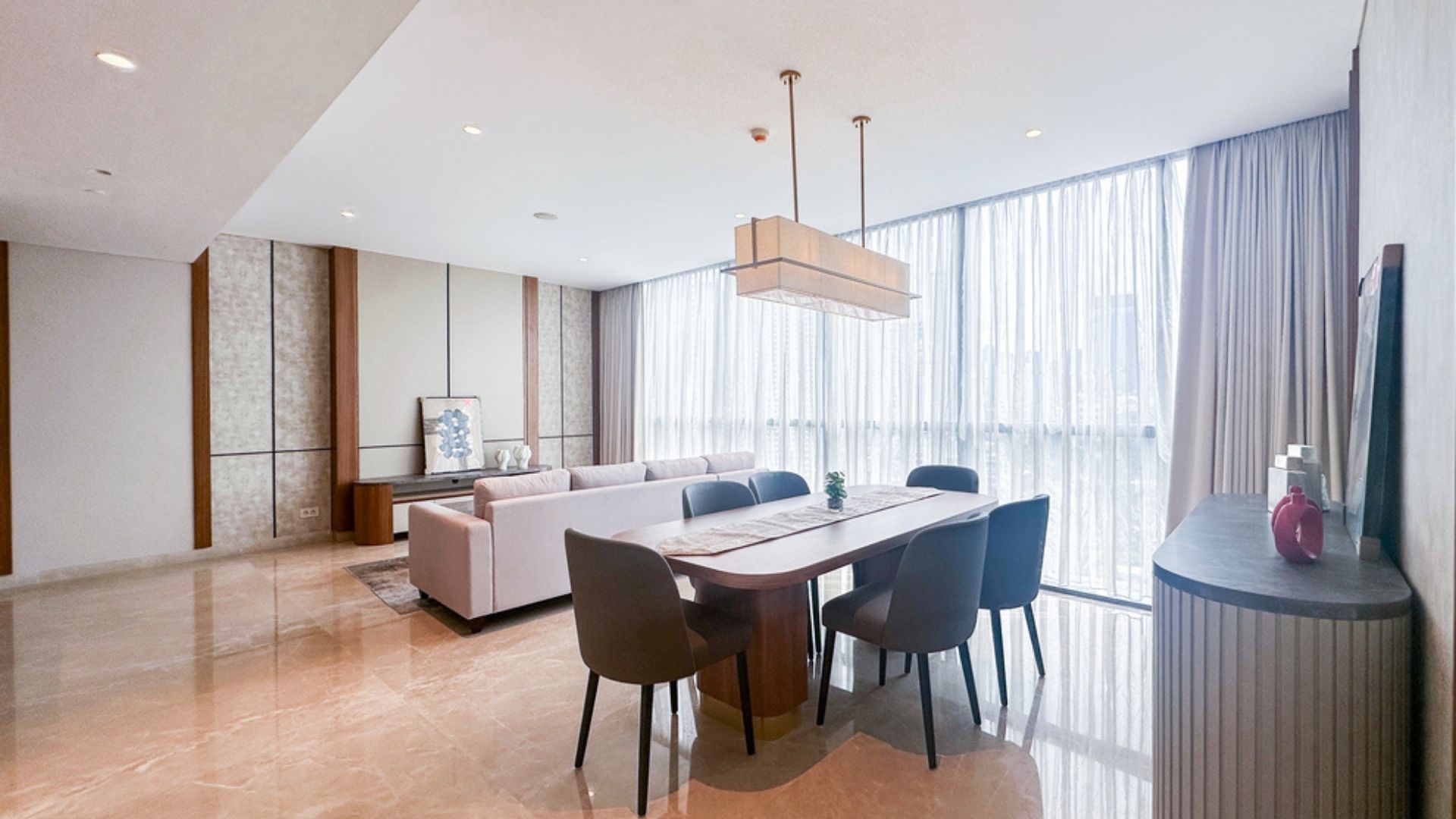 Casa Domaine-2BR-Premium Interior for Living Room and Dining Room Smart 2BR City Apartment Designed for Executive Living at Casa Domaine