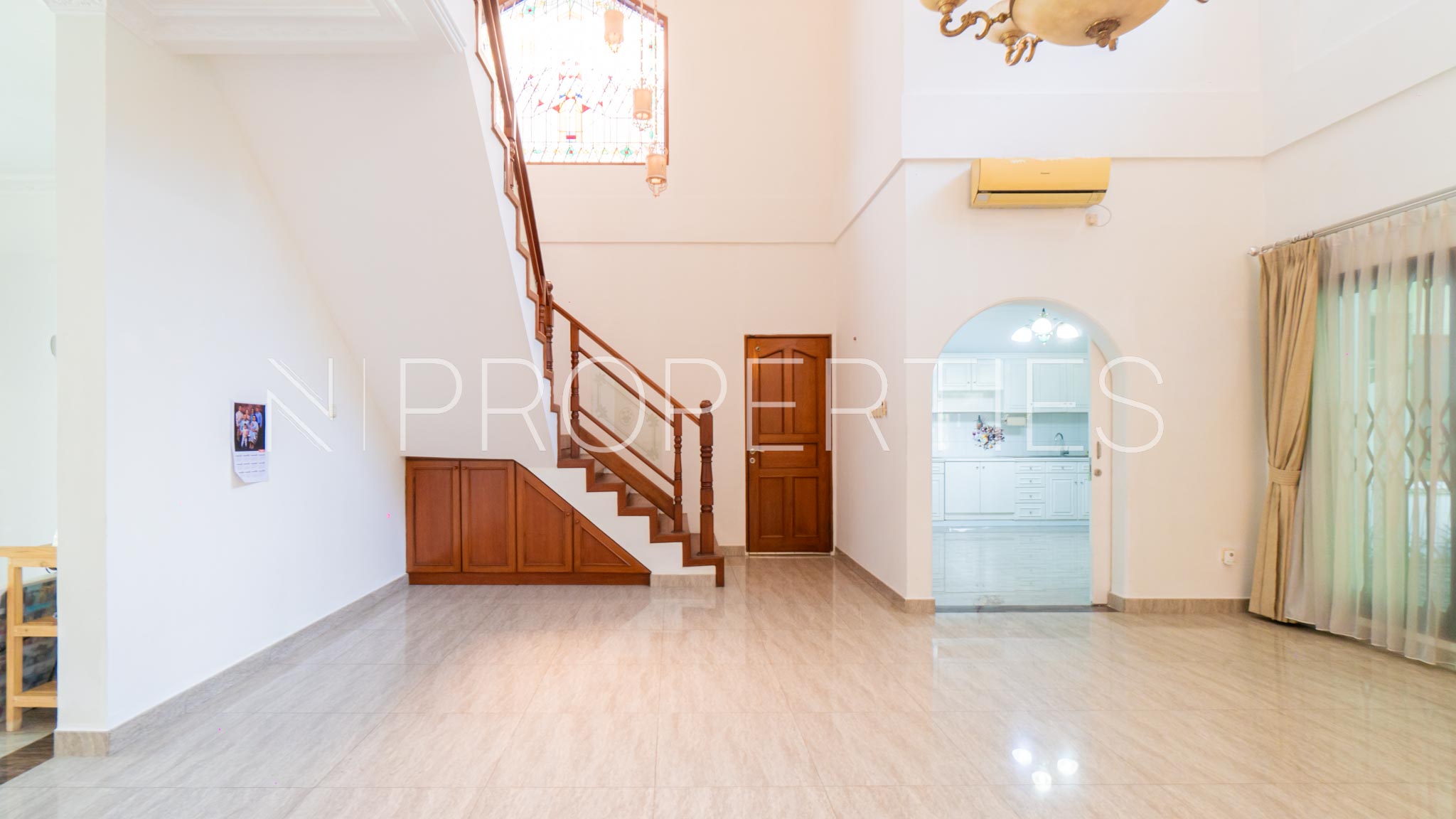 GAHARU IV-6BR-DINING AREA WITH STAIRS TO SECOND FLOOR Expansive 6BR Family Estate at Cilandak