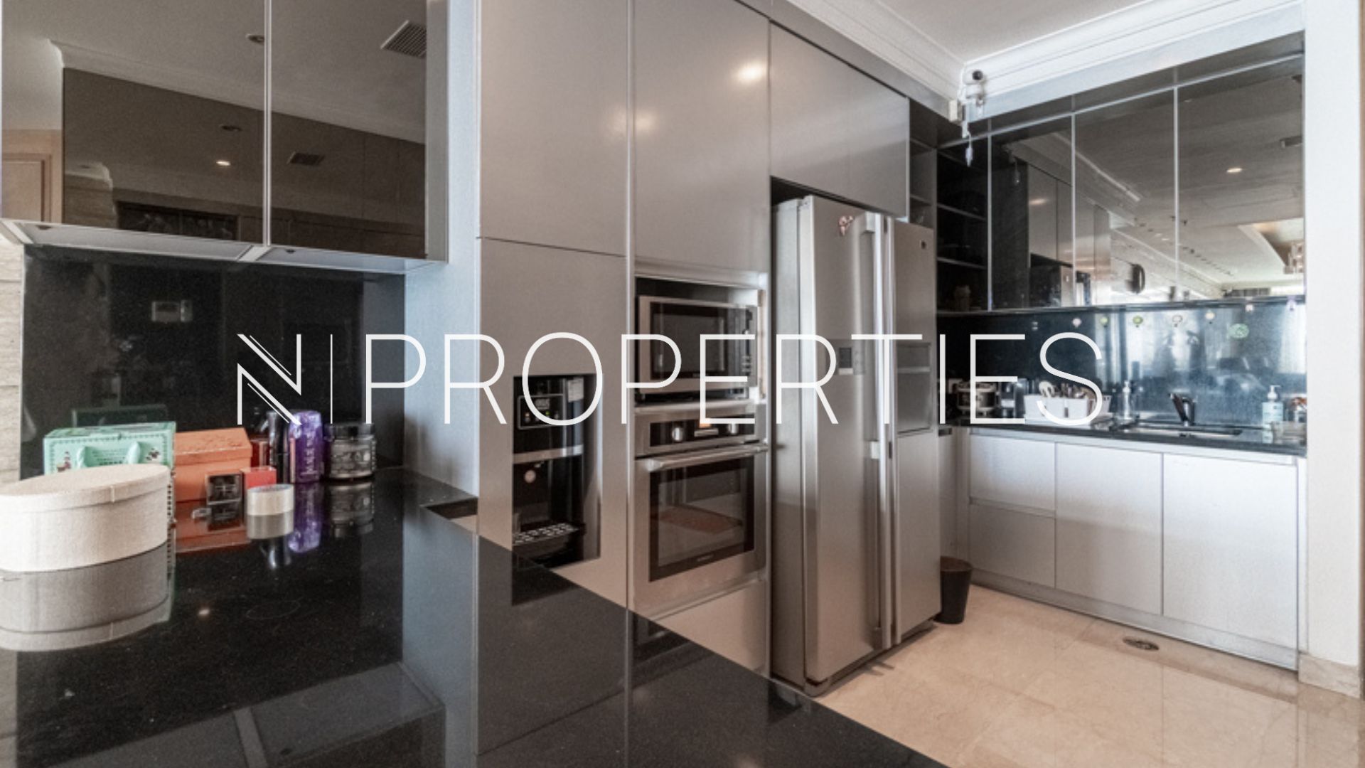 Kempinski 46F – Kitchen Area Prestigious Family Residence at Kempinski Private Residence 4BR with Exceptional Space at Bundaran HI