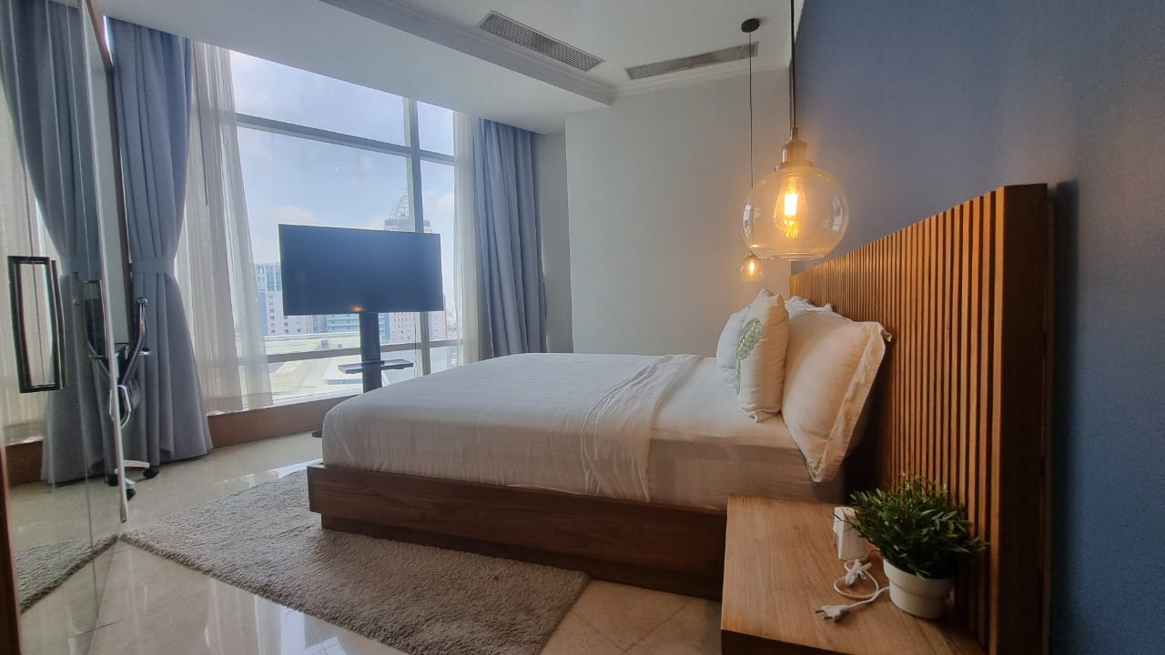 Kempinski Private Residence-2BR-Bedroom furniture lamp Kempinski Private Residence – Modern Elegant 2BR