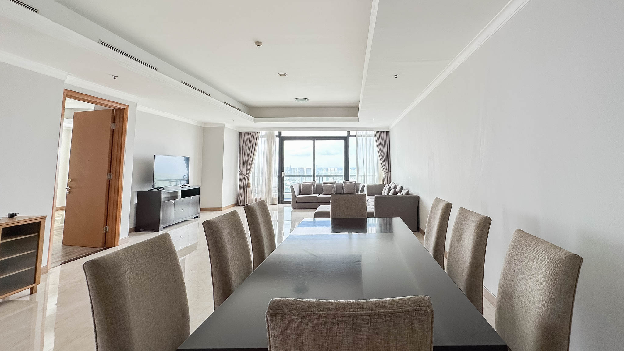 Kempinski Private Residence-2BR-Dining and Living area A Rare Large-Scale Apartment for Refined City Living – Kempinski Private Residence 4BR
