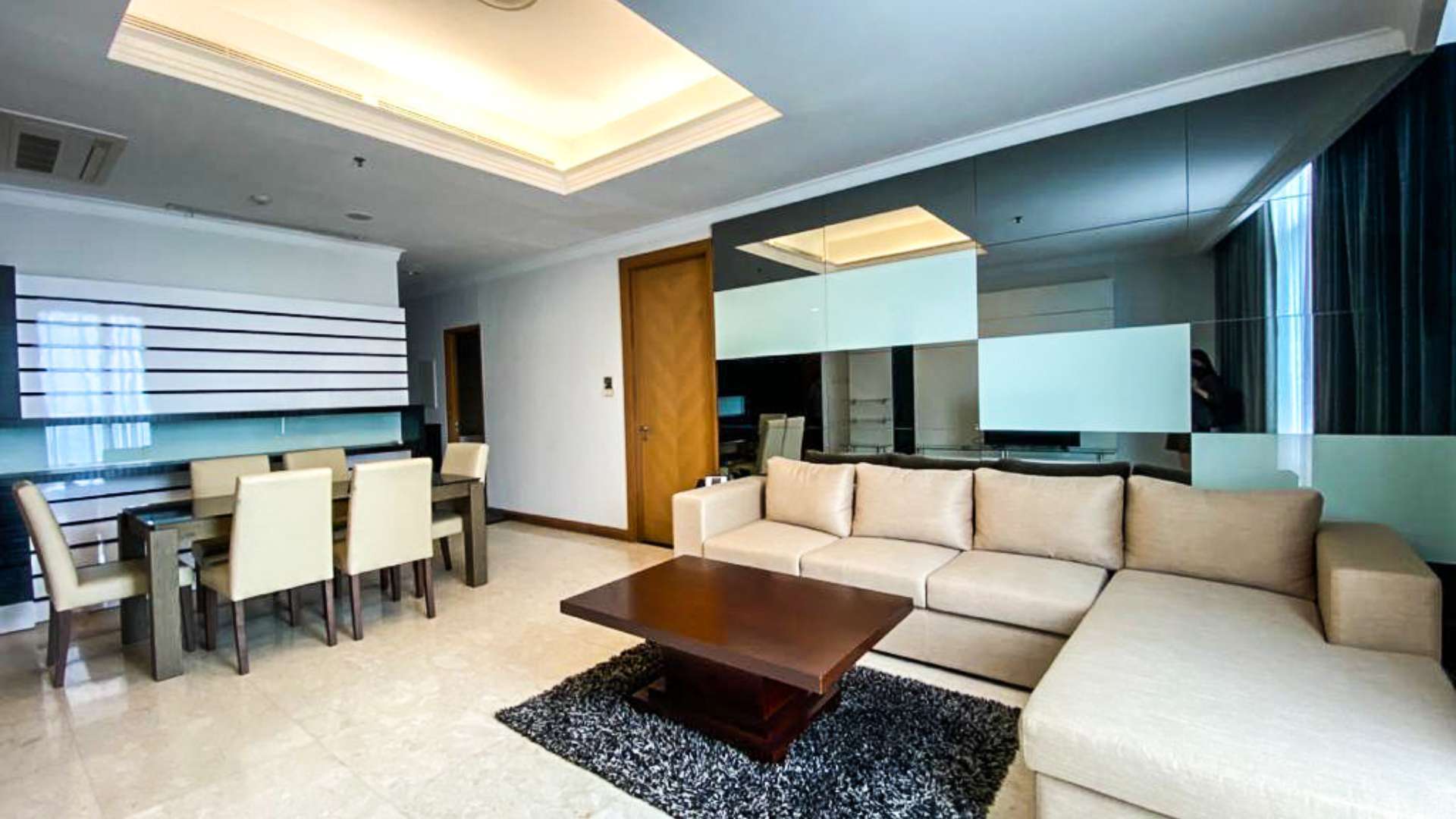 Kempinski Private Residence-2BR-Living Room and Dining Area Kempinski Private Residence – Quiet Luxury Living in the Heart of Jakarta’s CBD