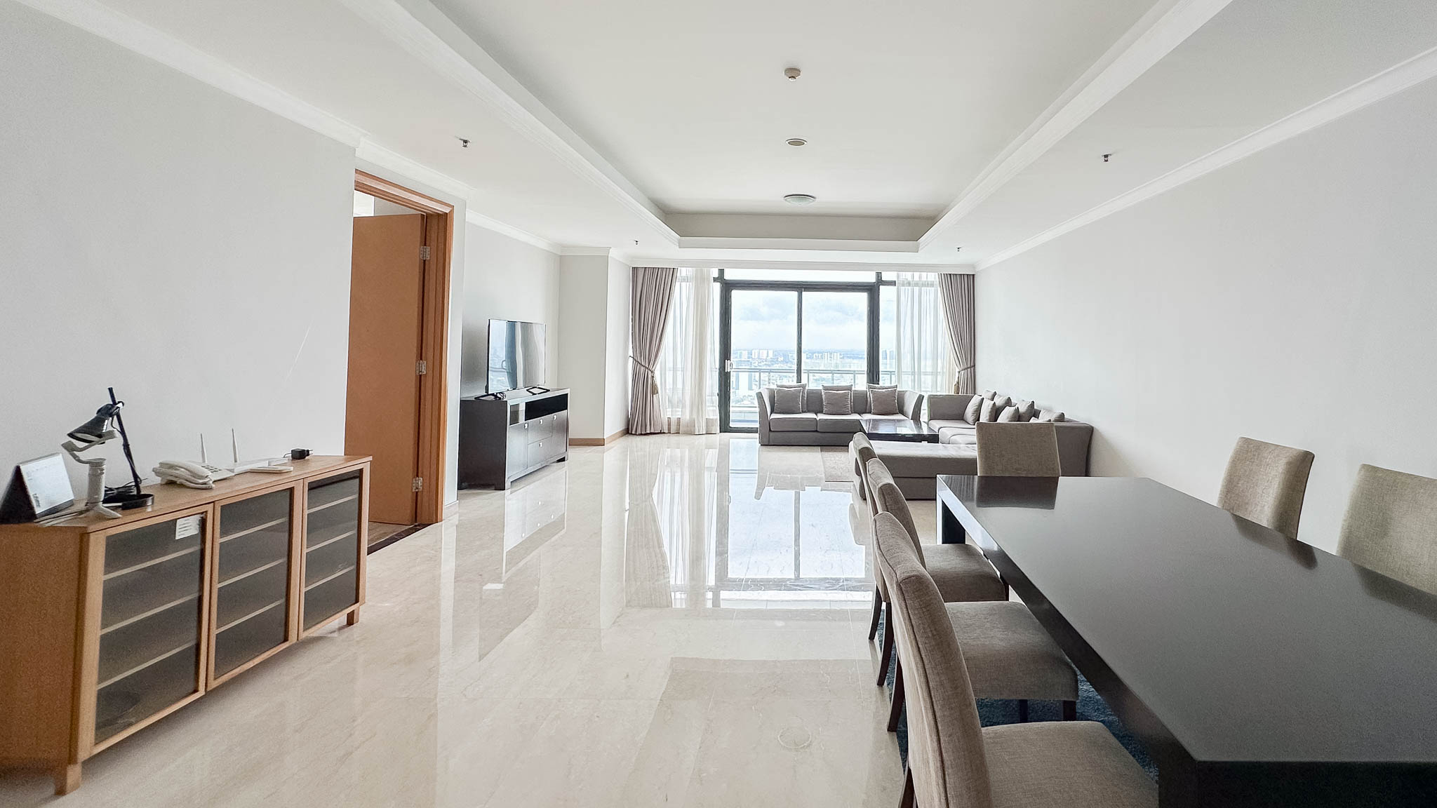 Kempinski Private Residence-2BR-Living and dining room A Rare Large-Scale Apartment for Refined City Living – Kempinski Private Residence 4BR