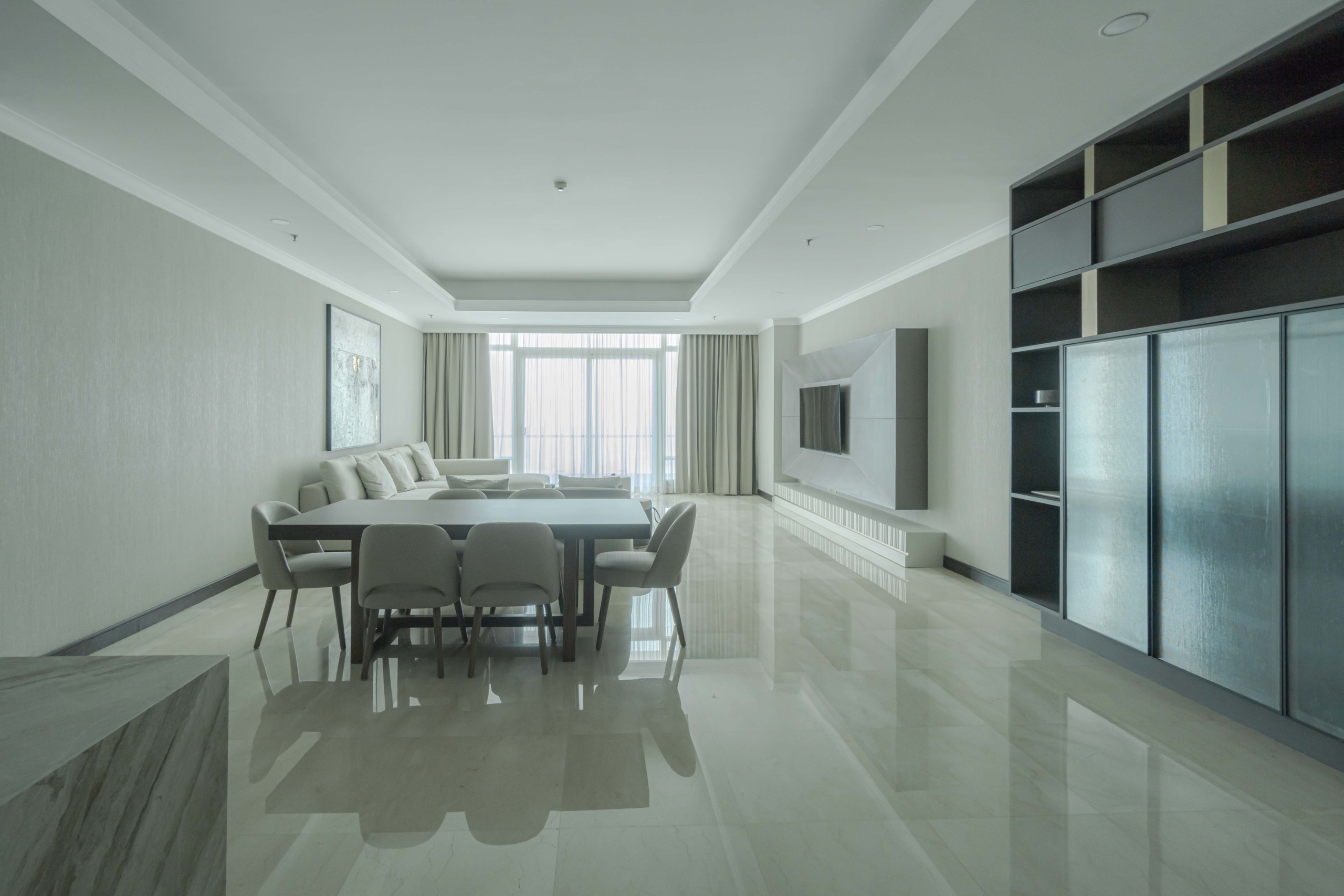 Kempinski Private Residence-3BR-Living and dining area Super Luxury 3BR Apartment at Kempinski Private Residence