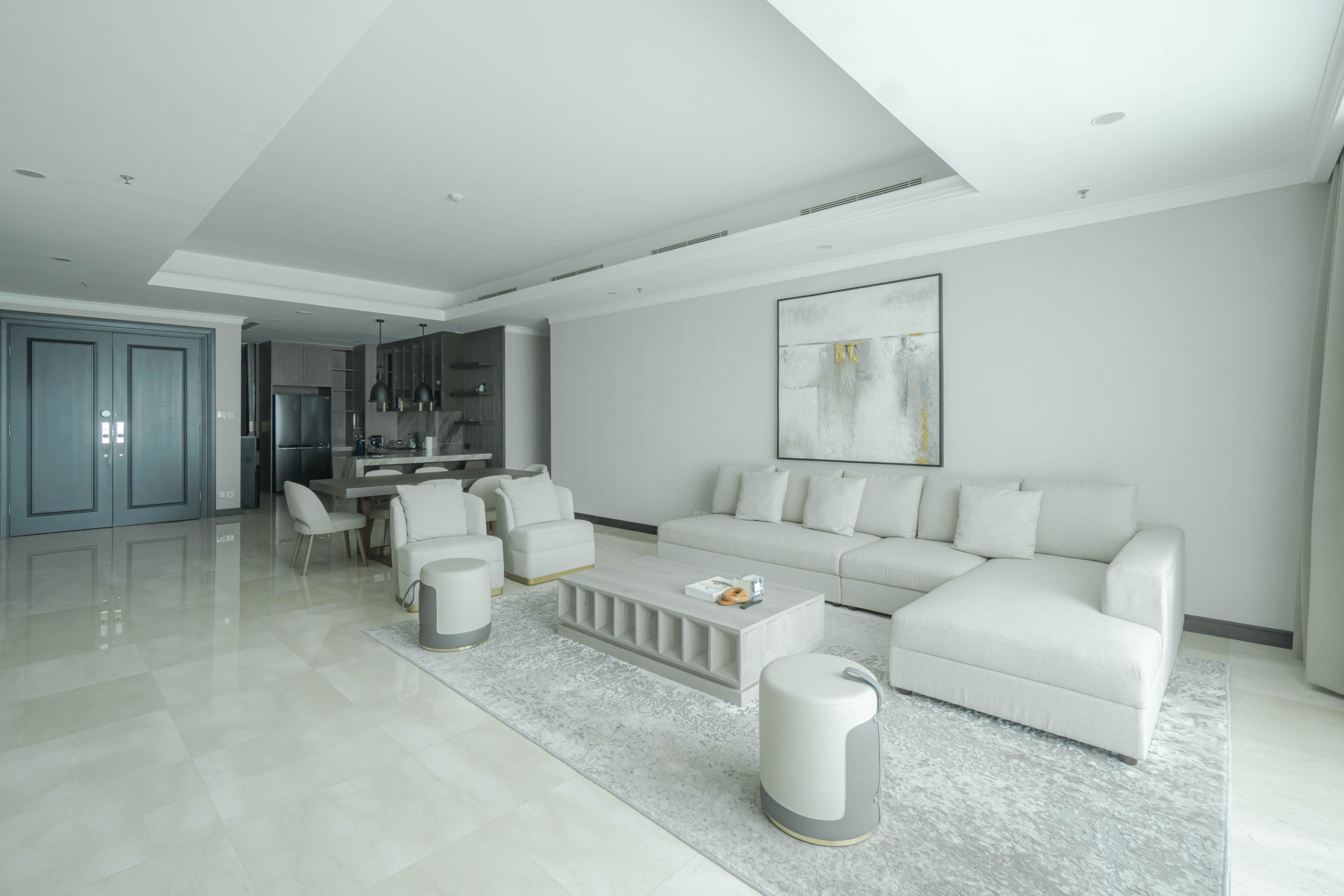 Kempinski Private Residence-3BR-Living area furniture Super Luxury 3BR Apartment at Kempinski Private Residence