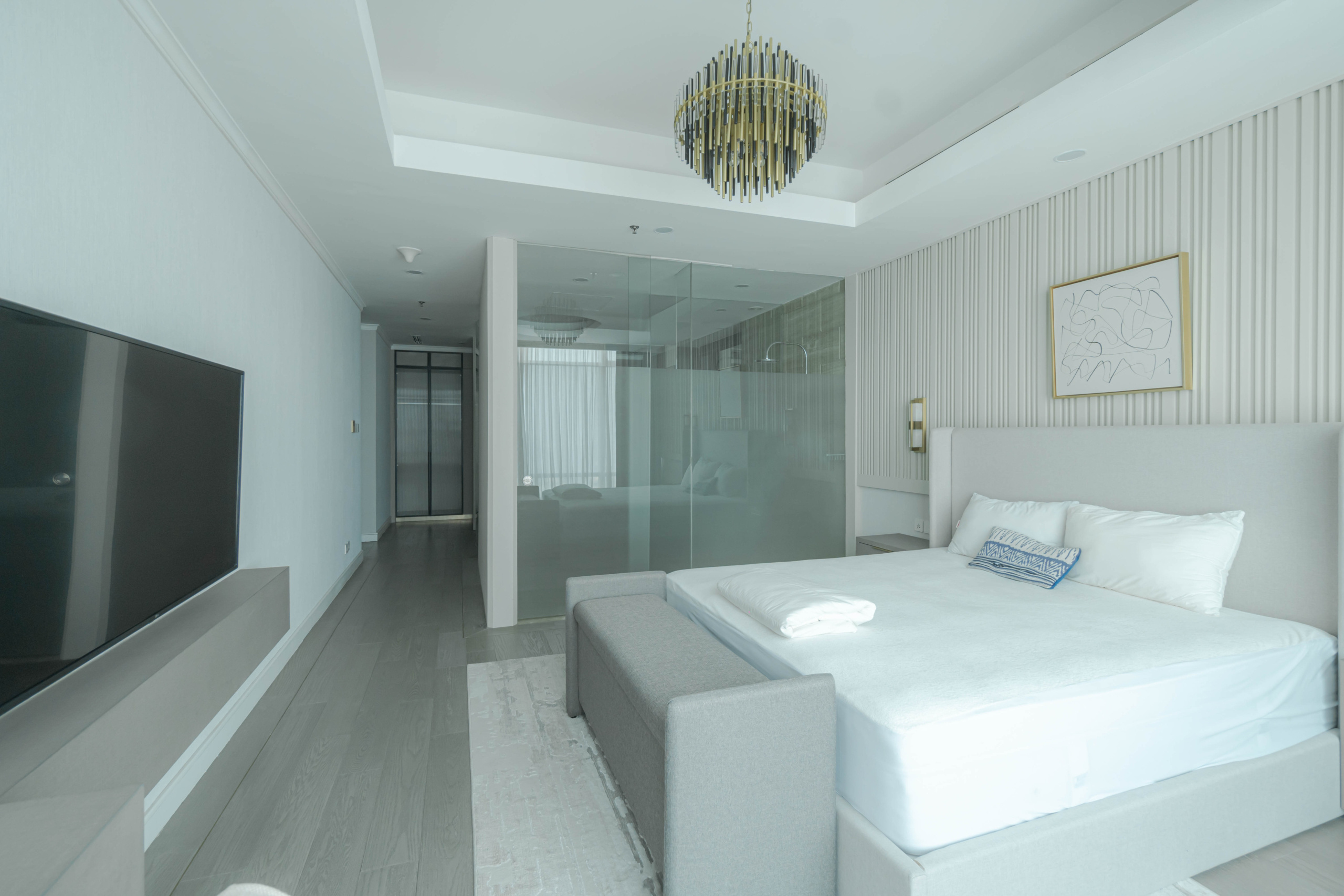 Kempinski Private Residence-3BR-Master bedroom furniture Super Luxury 3BR Apartment at Kempinski Private Residence