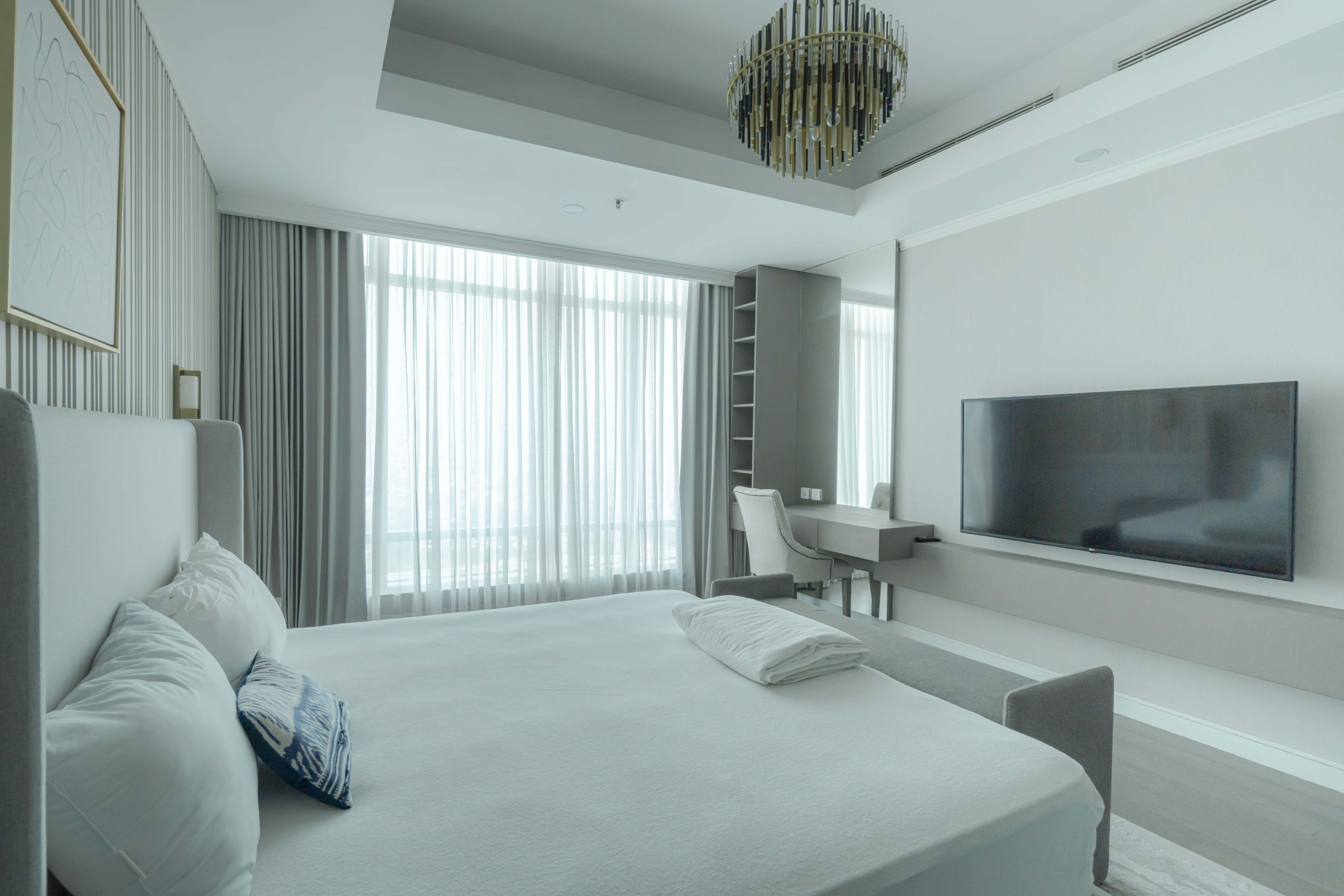 Kempinski Private Residence-3BR-Master bedroom window Super Luxury 3BR Apartment at Kempinski Private Residence