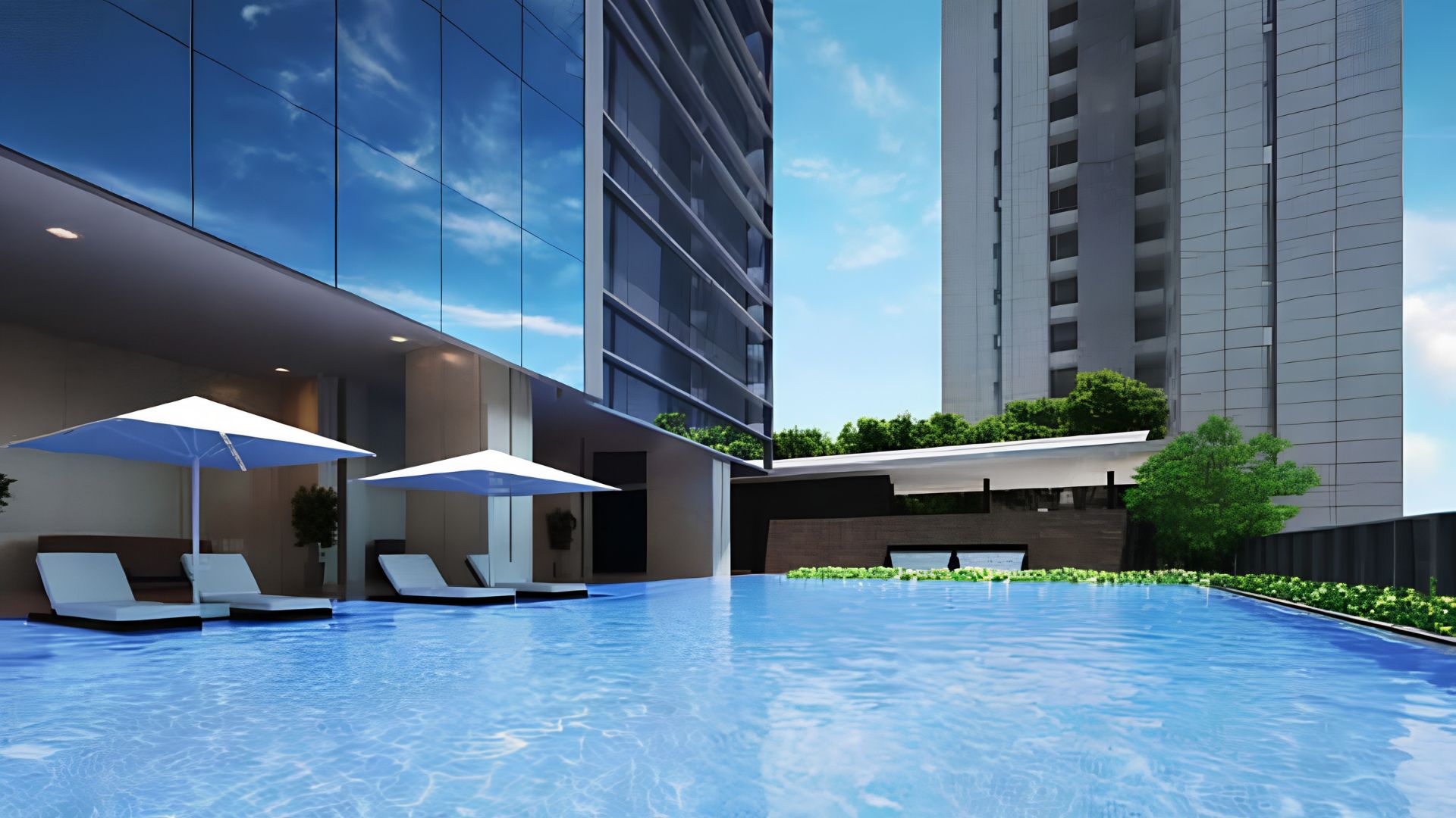 Swimming pool – CASA DOMAINE Grand 4BR Family Residence in Jakarta’s Prime CBD Area