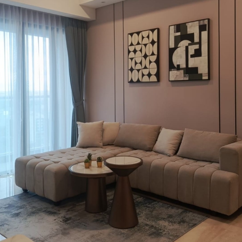 57 Promenade-2BR-Fully Furnished Living Room