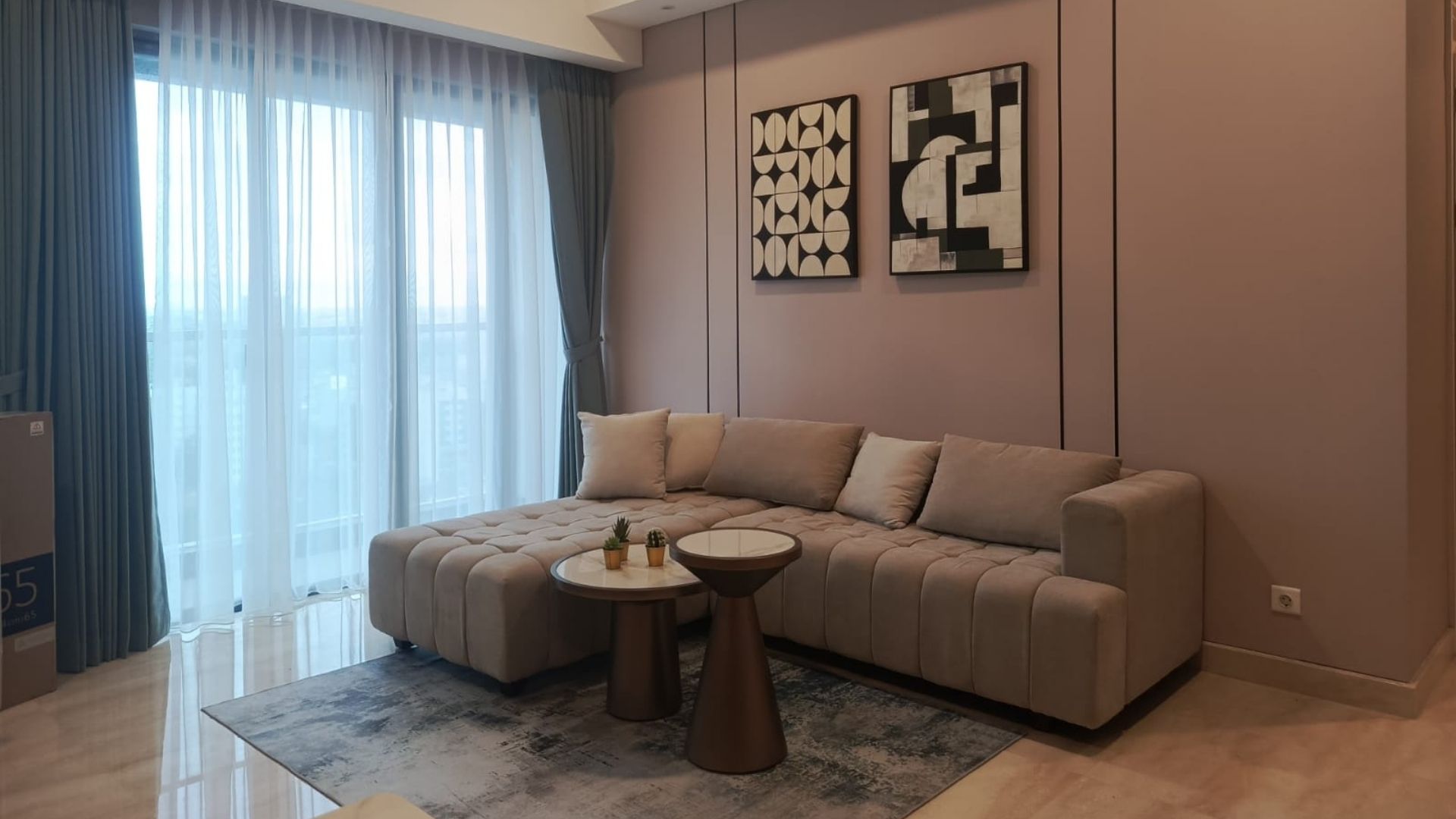 57 Promenade-2BR-Fully Furnished Living Room