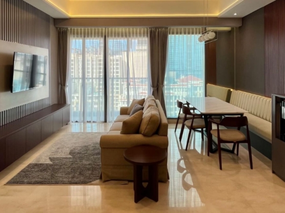 57 Promenade-2BR-Fully Furnished Living Room