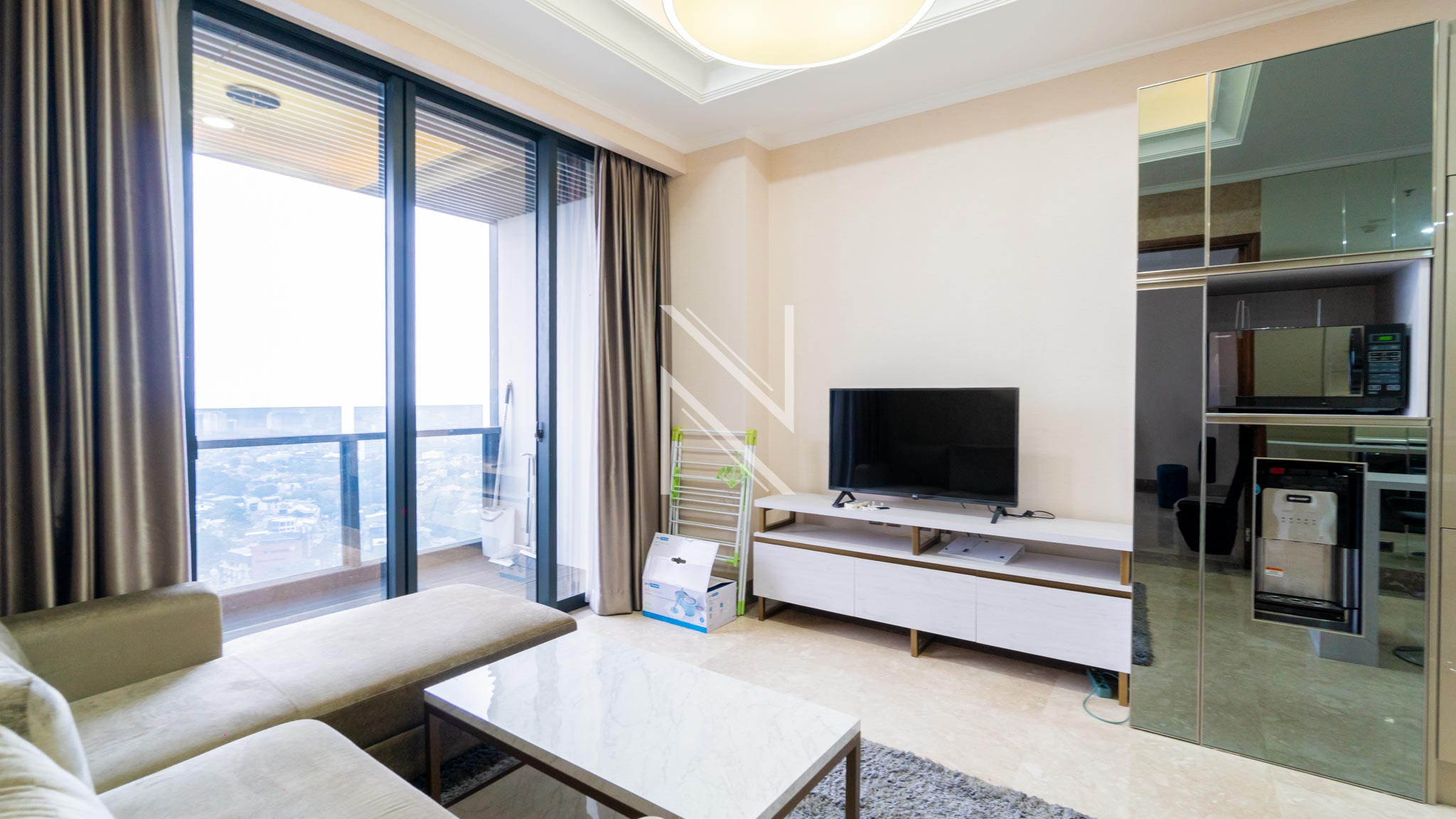 DISTRICT8-1BR-LIVING AREA ANGLE 2 Efficient 1BR for Comfort Living – District 8