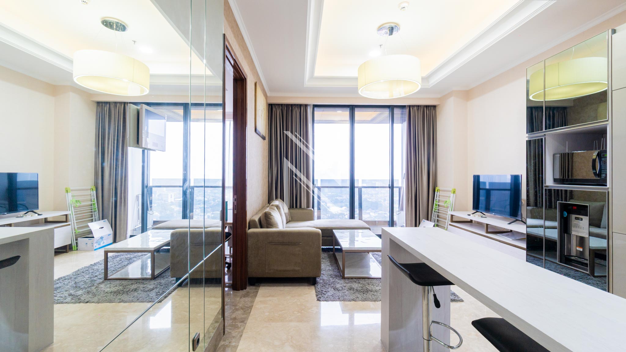 DISTRICT8-1BR-LIVING AREA WIDE ANGLE Efficient 1BR for Comfort Living – District 8