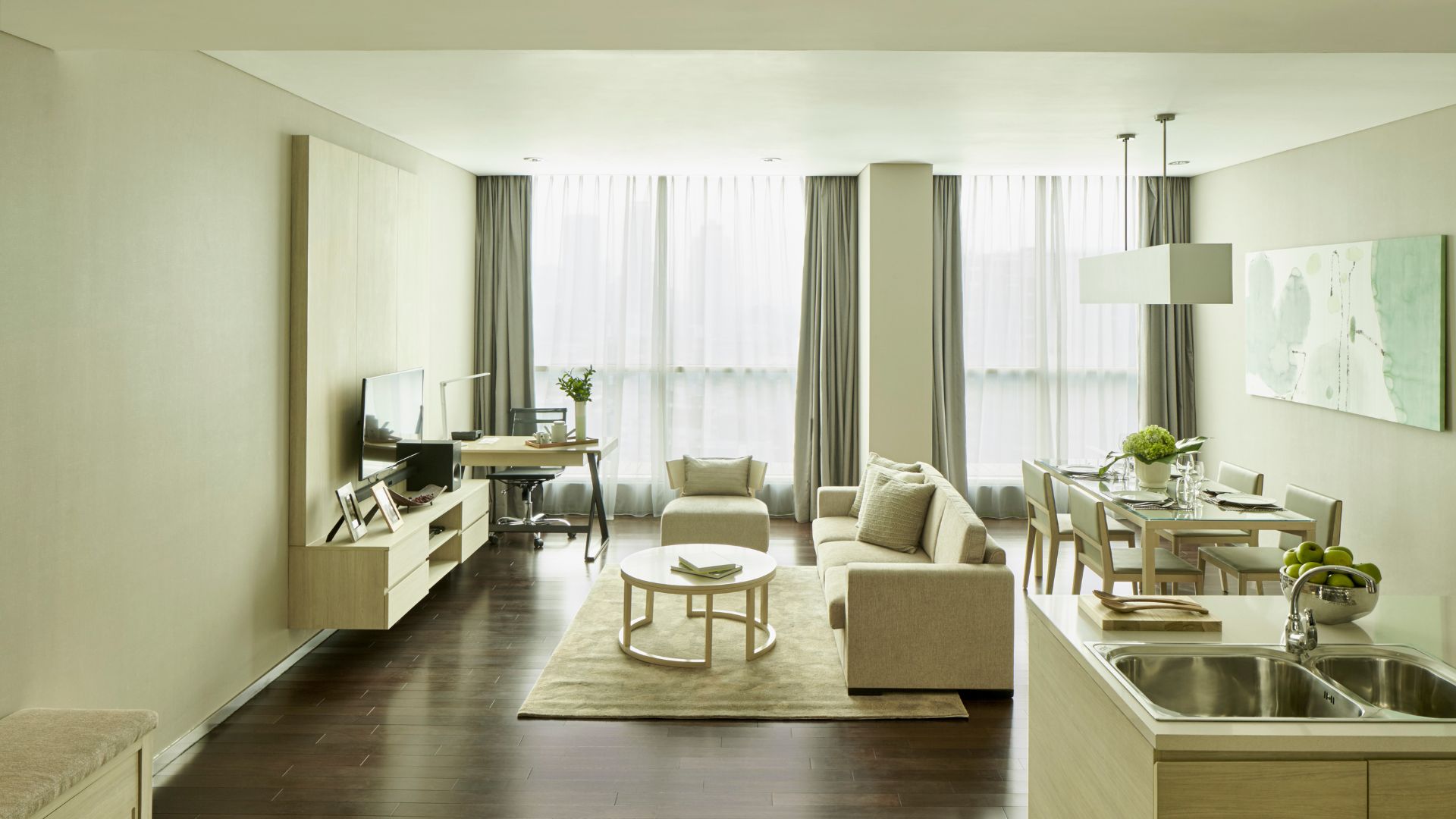 FRASER MENTENG-3BR-LIVING & DINING AREA WIDE Elegant 3BR at Fraser Residence